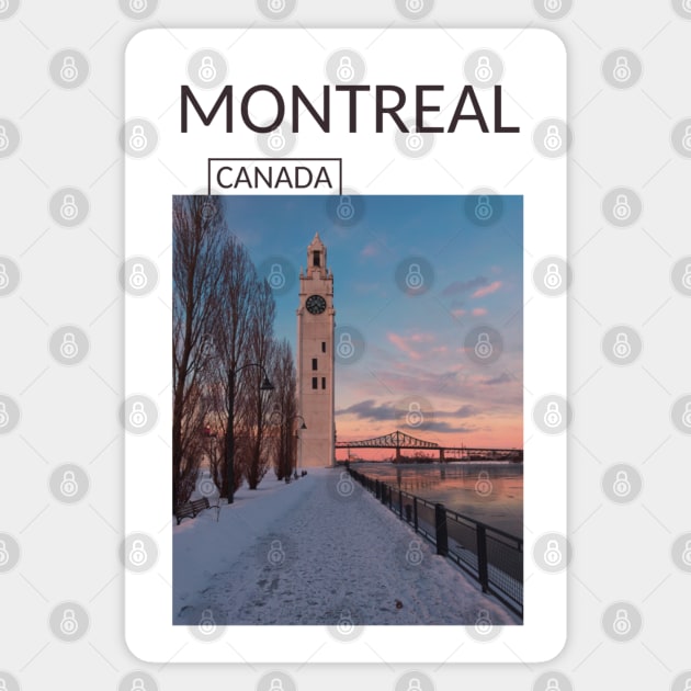 Montreal Quebec Canada Gift for Canadian Canada Day Present Souvenir T-shirt Hoodie Apparel Mug Notebook Tote Pillow Sticker Magnet Magnet by Mr. Travel Joy